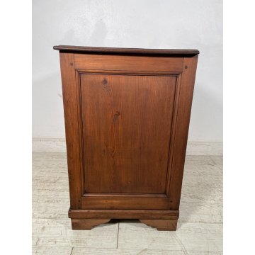 ANTICA PICCOLA CREDENZA LEGNO ABETE epoca '800 DISPENSA MADIA MOBILE OLD SALOTTO