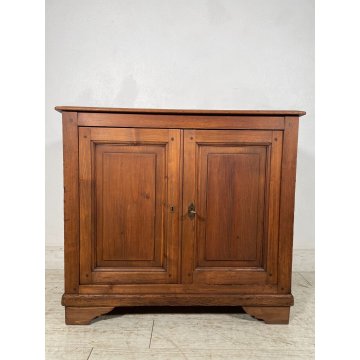 ANTICA PICCOLA CREDENZA LEGNO ABETE epoca '800 DISPENSA MADIA MOBILE OLD SALOTTO