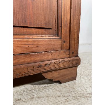 ANTICA PICCOLA CREDENZA LEGNO ABETE epoca '800 DISPENSA MADIA MOBILE OLD SALOTTO