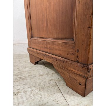 ANTICA PICCOLA CREDENZA LEGNO ABETE epoca '800 DISPENSA MADIA MOBILE OLD SALOTTO