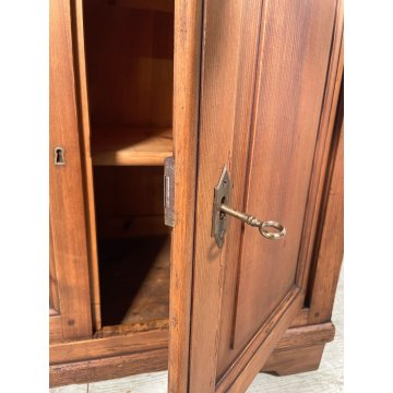 ANTICA PICCOLA CREDENZA LEGNO ABETE epoca '800 DISPENSA MADIA MOBILE OLD SALOTTO