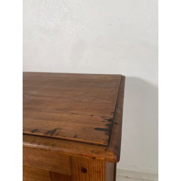 ANTICA PICCOLA CREDENZA LEGNO ABETE epoca '800 DISPENSA MADIA MOBILE OLD SALOTTO