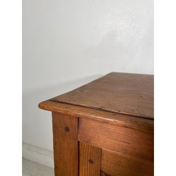 ANTICA PICCOLA CREDENZA LEGNO ABETE epoca '800 DISPENSA MADIA MOBILE OLD SALOTTO