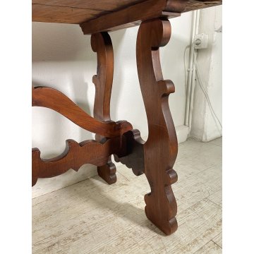 ANITCO GRANDE TAVOLO FRATINO epoca 1600 LEGNO NOCE RETTANGOLO CONSOLLE TABLE OLD