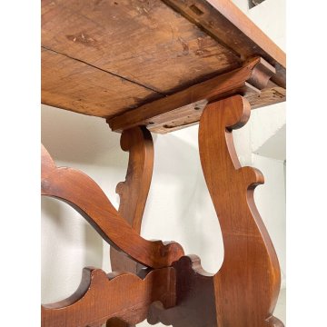 ANITCO GRANDE TAVOLO FRATINO epoca 1600 LEGNO NOCE RETTANGOLO CONSOLLE TABLE OLD