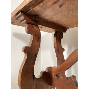 ANITCO GRANDE TAVOLO FRATINO epoca 1600 LEGNO NOCE RETTANGOLO CONSOLLE TABLE OLD