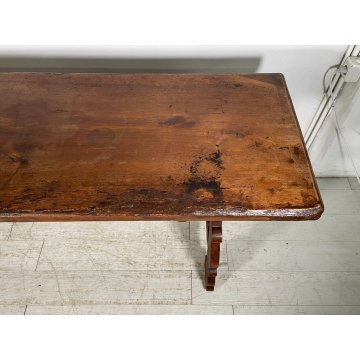 ANITCO GRANDE TAVOLO FRATINO epoca 1600 LEGNO NOCE RETTANGOLO CONSOLLE TABLE OLD