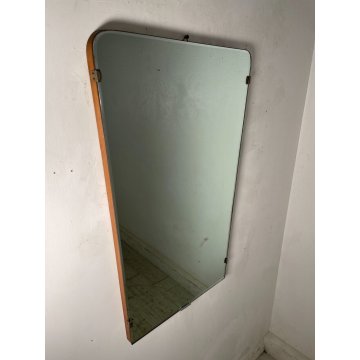 SPECCHIO DA PARETE Design VINTAGE SPECCHIERA ANNI '60 MIRROR LEGNO RETTANGOLARE