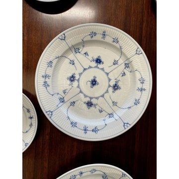 SERVIZIO PIATTI 6 Pers. 24 Pz. Blue Fluted Plain ROYAL COPENHAGEN DANIMARCA '50s