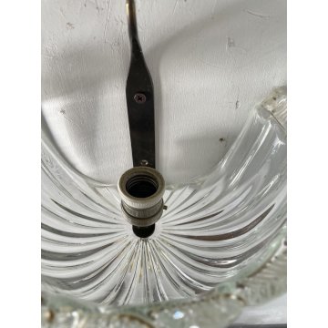 COPPIA APPLIQUE PARETE Lanterna COPPA VETRO Murano ORO Barovier & Toso ART DECO