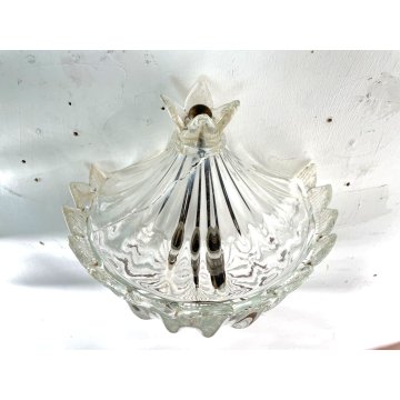 COPPIA APPLIQUE PARETE Lanterna COPPA VETRO Murano ORO Barovier & Toso ART DECO