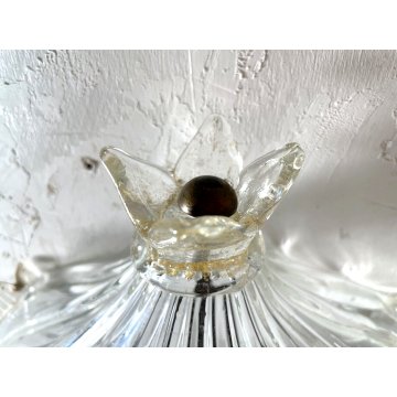 COPPIA APPLIQUE PARETE Lanterna COPPA VETRO Murano ORO Barovier & Toso ART DECO