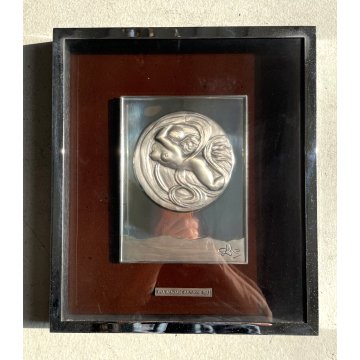 QUADRO BASSORILIEVO Salvador Dalì "Eva Spaziale" n° 1/643 SILVER 925/1000 gr 250