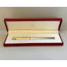 PENNA STILOGRAFICA MUST DE CARTIER SANTOS ACCIAIO ORO VINTAGE FOUNTAIN PEN PARIS