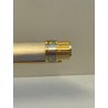 PENNA STILOGRAFICA MUST DE CARTIER SANTOS ACCIAIO ORO VINTAGE FOUNTAIN PEN PARIS