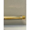 PENNA STILOGRAFICA MUST DE CARTIER SANTOS ACCIAIO ORO VINTAGE FOUNTAIN PEN PARIS