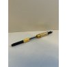 PENNA STILOGRAFICA MUST DE CARTIER SANTOS ACCIAIO ORO VINTAGE FOUNTAIN PEN PARIS