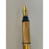 PENNA STILOGRAFICA MUST DE CARTIER SANTOS ACCIAIO ORO VINTAGE FOUNTAIN PEN PARIS