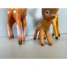 LOTTO 3 PUPAZZO GOMMA Bambi Walt Disney 20/15 cm COLLEZIONE VINTAGE ANNI '70