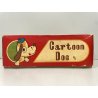 CANE GIOCATTOLO LATTA VINTAGE Cartoon Dog MOVIMENTO TELECOMANDO BATTERIA SCATOLA