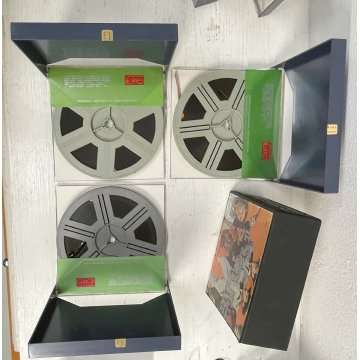 Lotto 3 COFANETTI Vintage SOUND FILM SONORO Super 8 COLORI/BN Technofilm Milano