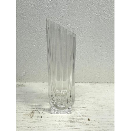 VASO VINTAGE ARNOLFO DI CAMBIO DESIGN Laura Griziotti CRISTALLO SCANALATO