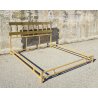 LETTO DESIGN LUCIANO FRIGERIO DI DESIO MOD. BAGDAD ANNI 70 BRONZO DORATO OTTONE
