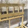 LETTO DESIGN LUCIANO FRIGERIO DI DESIO MOD. BAGDAD ANNI 70 BRONZO DORATO OTTONE