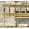 LETTO DESIGN LUCIANO FRIGERIO DI DESIO MOD. BAGDAD ANNI 70 BRONZO DORATO OTTONE