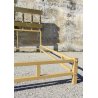 LETTO DESIGN LUCIANO FRIGERIO DI DESIO MOD. BAGDAD ANNI 70 BRONZO DORATO OTTONE