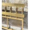 LETTO DESIGN LUCIANO FRIGERIO DI DESIO MOD. BAGDAD ANNI 70 BRONZO DORATO OTTONE