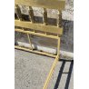 LETTO DESIGN LUCIANO FRIGERIO DI DESIO MOD. BAGDAD ANNI 70 BRONZO DORATO OTTONE