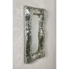 SPECCHIO CORNICE MOSAICO RETTANGOLARE ANNI 80 DILMOS MIRROR DESIGN MODERNO OLD
