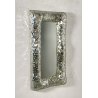 SPECCHIO CORNICE MOSAICO RETTANGOLARE ANNI 80 DILMOS MIRROR DESIGN MODERNO OLD