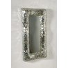 SPECCHIO CORNICE MOSAICO RETTANGOLARE ANNI 80 DILMOS MIRROR DESIGN MODERNO OLD