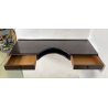CONSOLLE A MURO ANNI 60 LEGNO DESIGN INGRESSO 2 CASSETTI SCRITTOIO SCRIVANIA