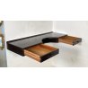 CONSOLLE A MURO ANNI 60 LEGNO DESIGN INGRESSO 2 CASSETTI SCRITTOIO SCRIVANIA