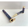 PENNA WATERMAN LADY AGATHE LUXURIOUS FOUNTAIN PEN SET ORO 18K 750 NIB F PURPLE