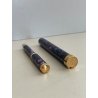 PENNA WATERMAN LADY AGATHE LUXURIOUS FOUNTAIN PEN SET ORO 18K 750 NIB F PURPLE