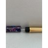 PENNA WATERMAN LADY AGATHE LUXURIOUS FOUNTAIN PEN SET ORO 18K 750 NIB F PURPLE