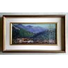 DIPINTO OLIO SERITE Elvezio Bragonzi PAESAGGIO ALPINO "Courmayeur verso sera" 73