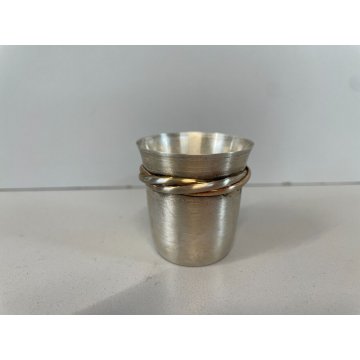 CARTIER Trinity STERLING SILVER 925 3 Fasce BABY CUP SHOT GLASS GOBLET COUPE 900