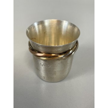 CARTIER Trinity STERLING SILVER 925 3 Fasce BABY CUP SHOT GLASS GOBLET COUPE 900