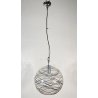 LAMPADARIO DESIGN VETRO MURANO 1970 FERRO LAMPADA SOFFITTO ANNI 70 VINTAGE LAMP