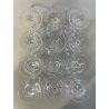 LOTTO 12 BICCHIERE CALICE ACQUA CRISTALLO Peill&Putzler Romana 1141  15 cm/h 60s