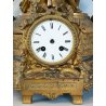 ANTICO OROLOGIO TAVOLO PENDOLO BRONZATO Parigina SCULTURA LIBERTY epoca '900
