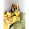 COPPIA MARIONETTE da MANO VINTAGE HAND PUPPETS Willy Coyote Beep Beep WB