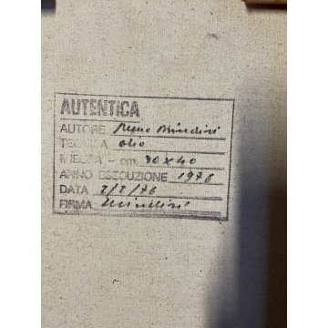 DIPINTO OLIO TELA Remo Brindisi MATERNITA' ARTE MODERNA CONTEMPORANEA 1976