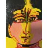 DIPINTO OLIO TELA Remo Brindisi MATERNITA' ARTE MODERNA CONTEMPORANEA 1976