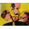 DIPINTO OLIO TELA Remo Brindisi MATERNITA' ARTE MODERNA CONTEMPORANEA 1976